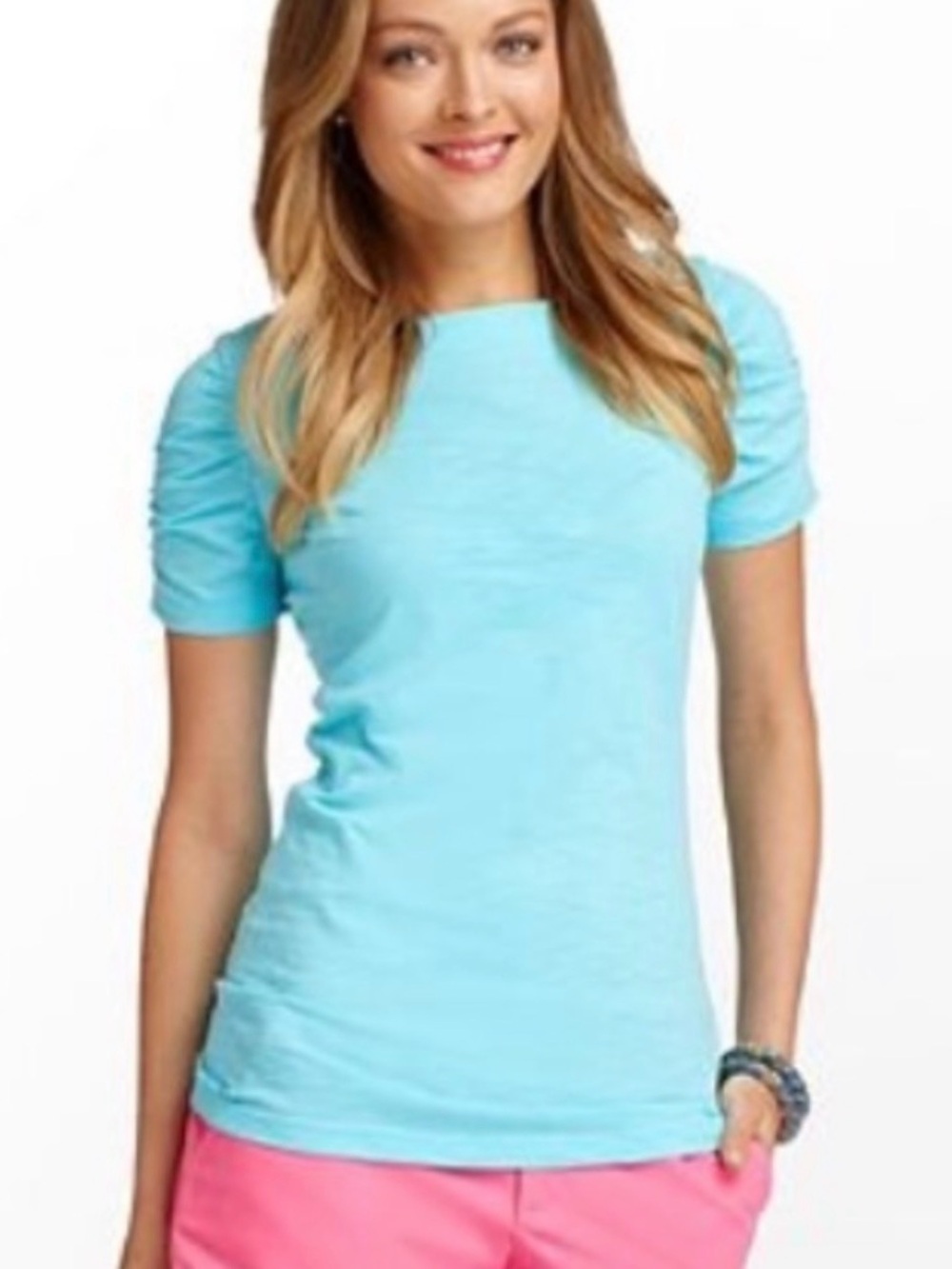 Lilly Pulitzer Lana Top Shorely Blue Size large NWT
